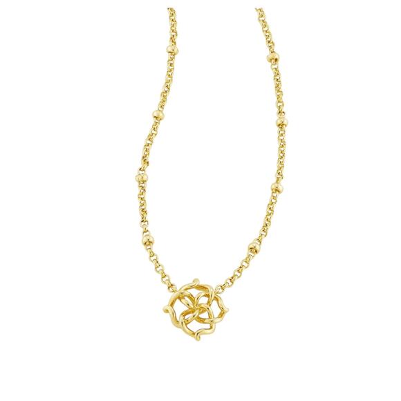 NWT! Kendra Scott Kelly Short Pendant Necklace in Gold - Picture 3 of 7